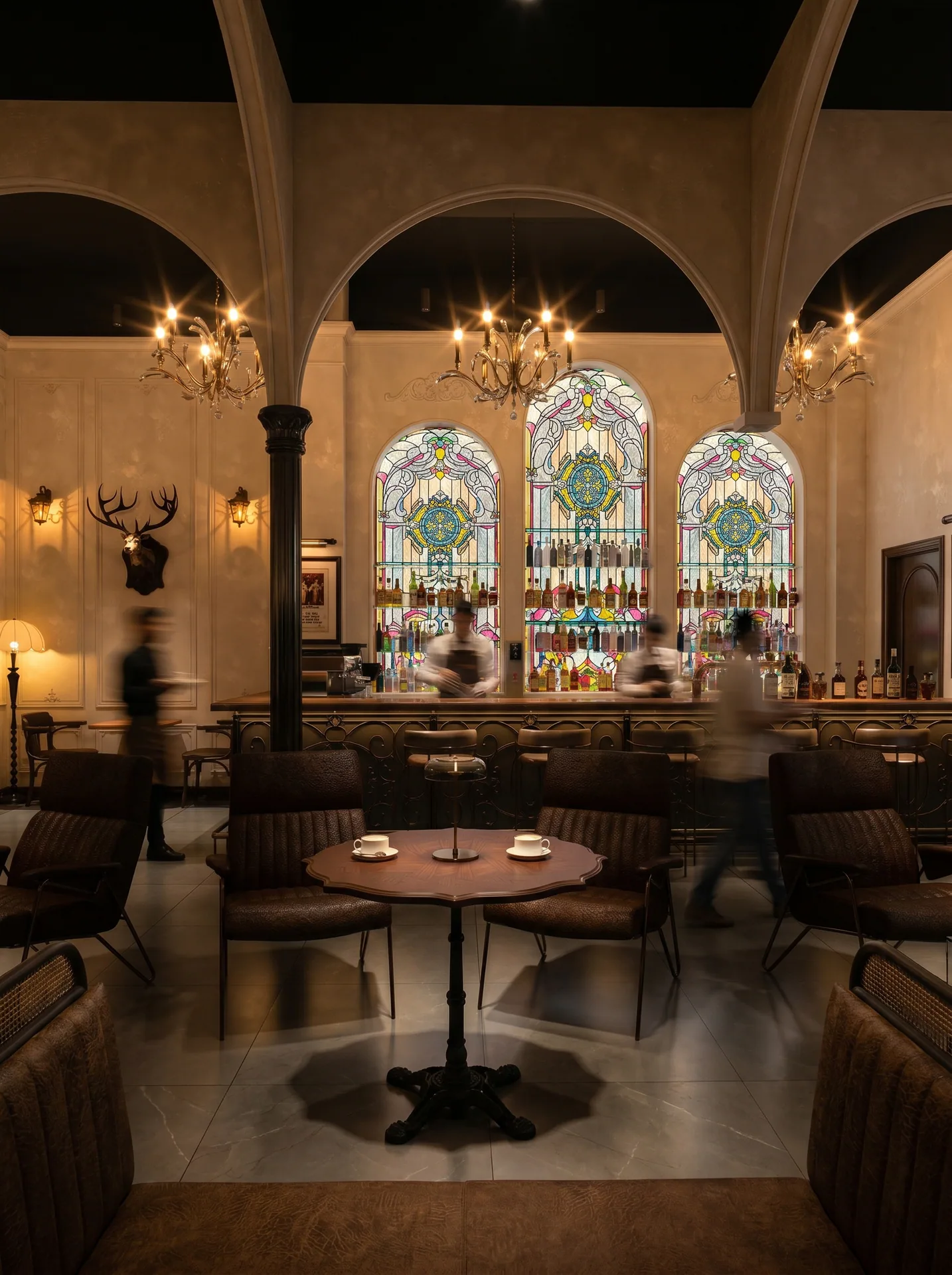 Retro European-style social lounge space project image